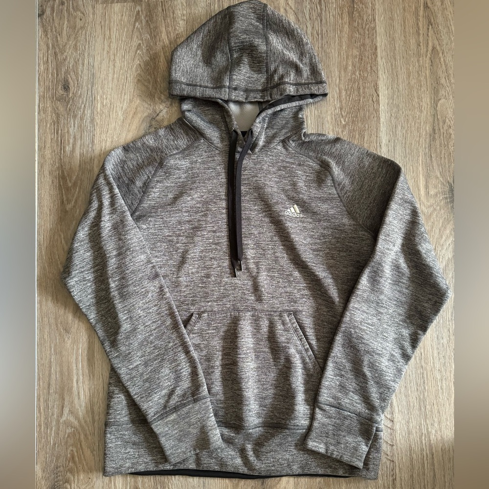 Adidas Climawarm Pullover Hoodie M Gray